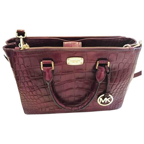 burgundy MICHAEL KORS Women Handbags 